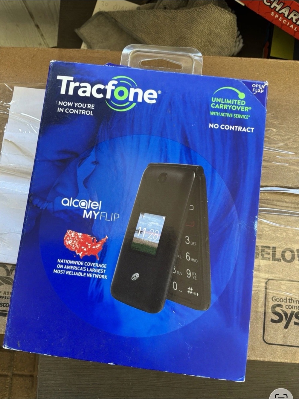 Tracfone Alcatel A405DL My Flip 2 4GB Black Prepaid Flip